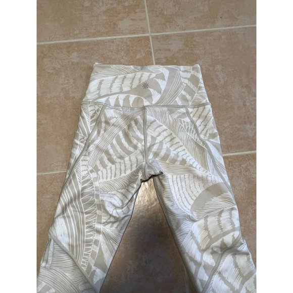 Athleta WORN ONCE  crop Legging‎ powerfully worn beige size xxs - Picture 3 of 10